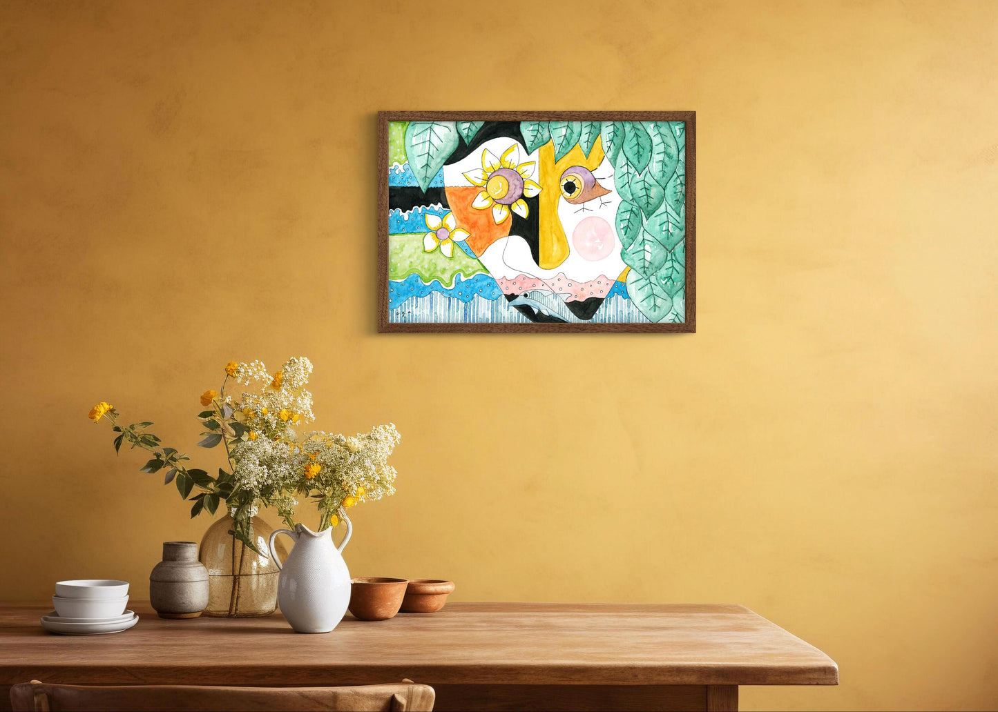 Mother Earth_Wall Art_ Watercolor Painting