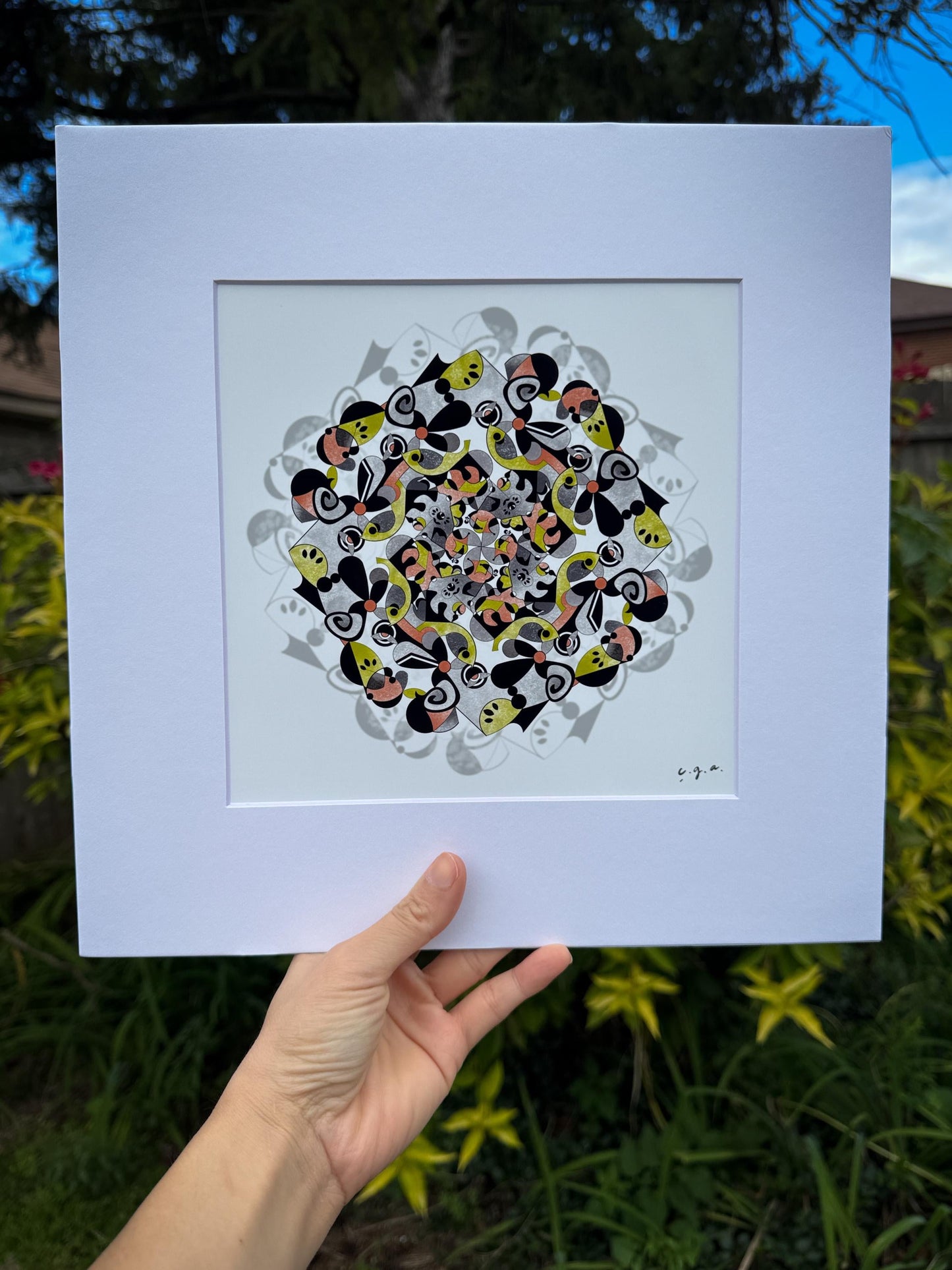 Autumn Vibes Mandala_Zen Wall Art_Mindfulness Wall Decor