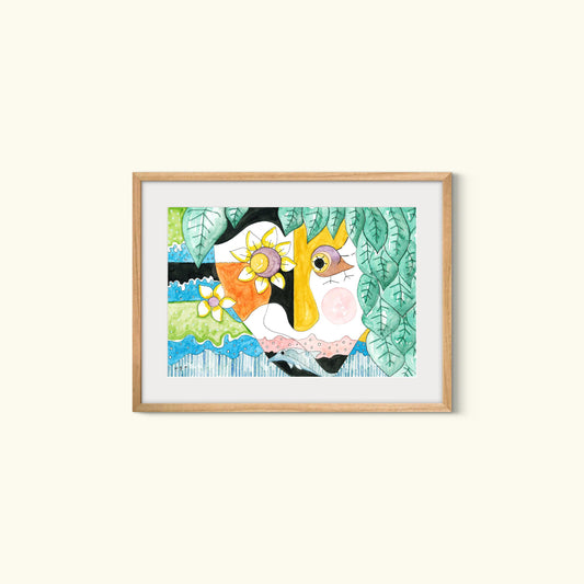 Mother Earth_Wall Art_ Watercolor Painting