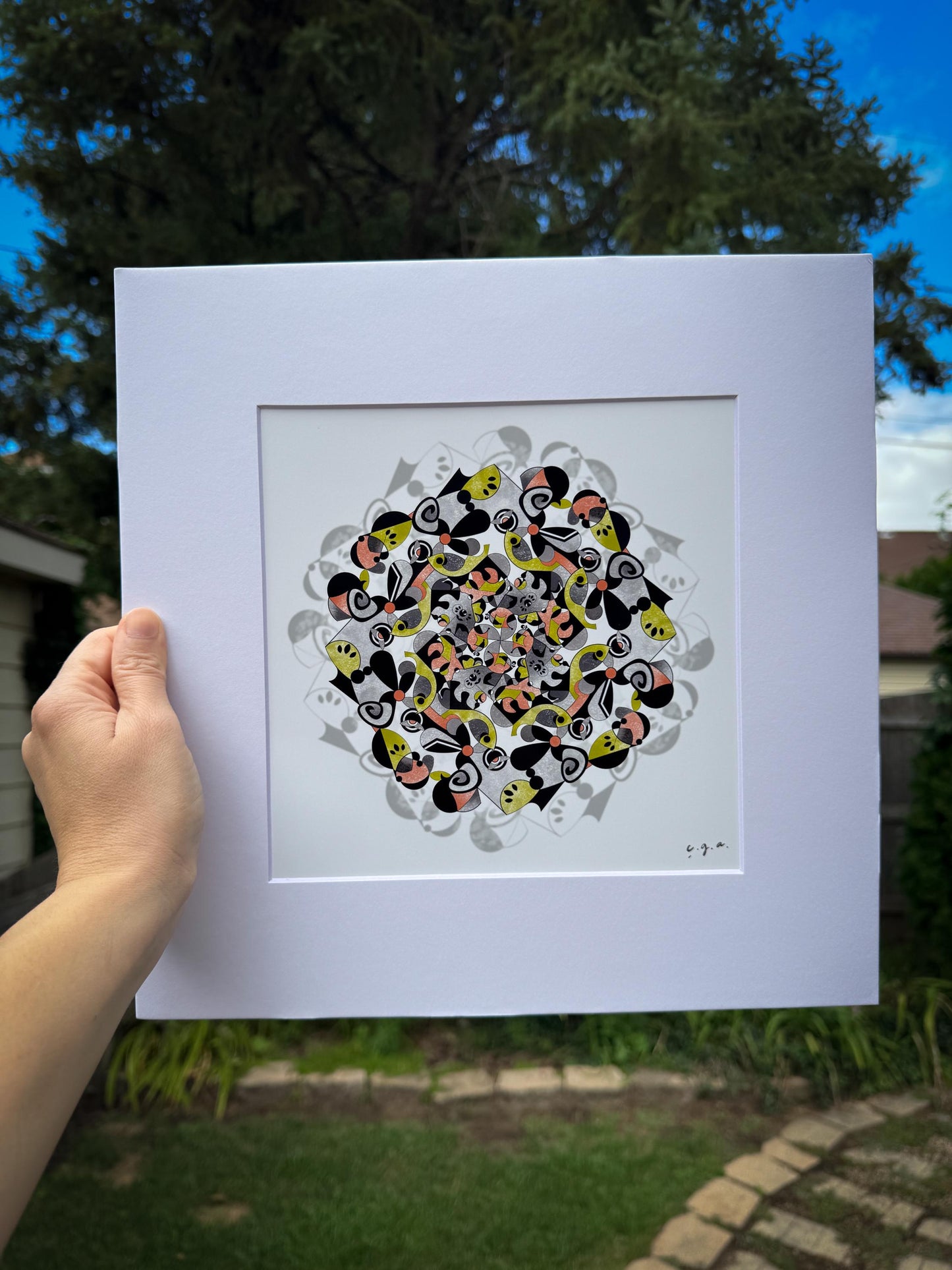 Autumn Vibes Mandala_Zen Wall Art_Mindfulness Wall Decor