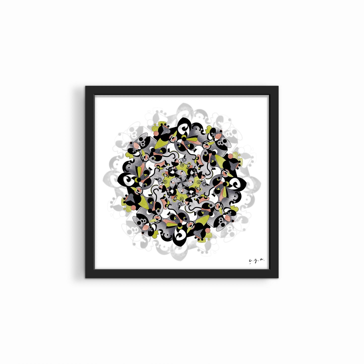 Cozy Autumn Mandala_Zen Wall Art_Mindfulness Wall Decor