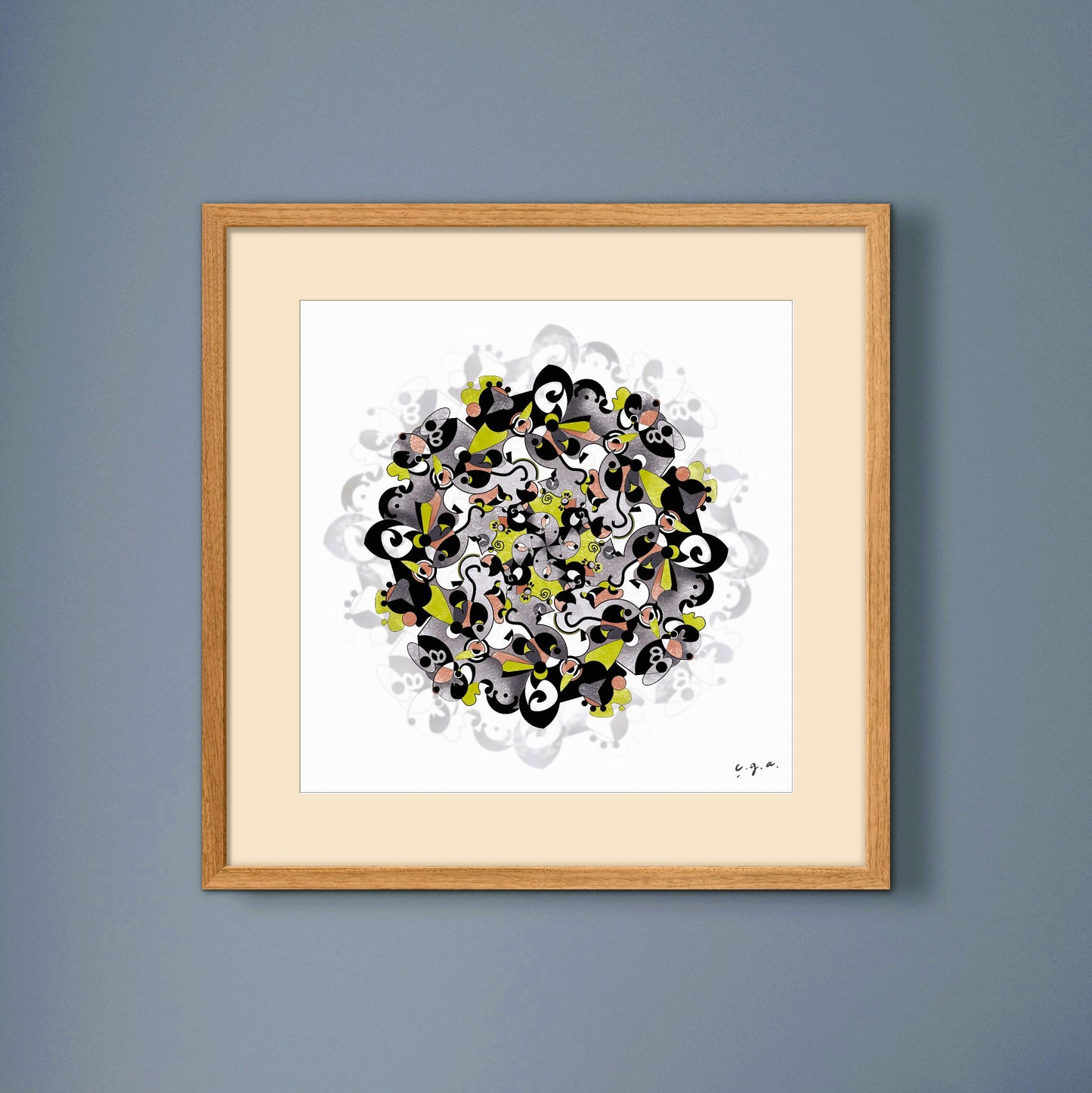 Autumn Vibes Mandala_Zen Wall Art_Mindfulness Wall Decor