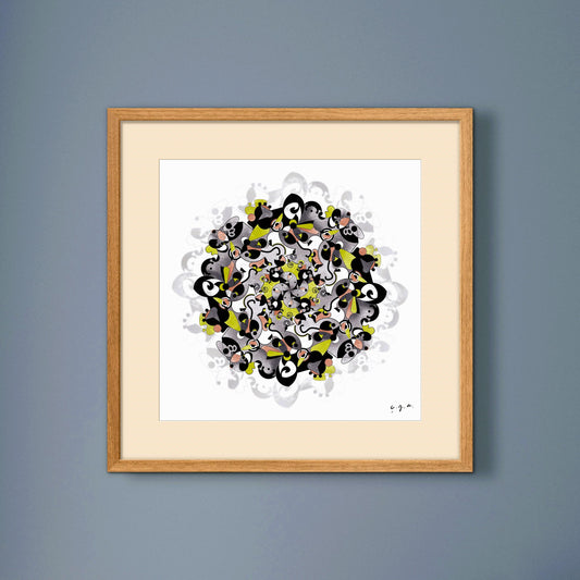 Autumn Vibes Mandala_Zen Wall Art_Mindfulness Wall Decor