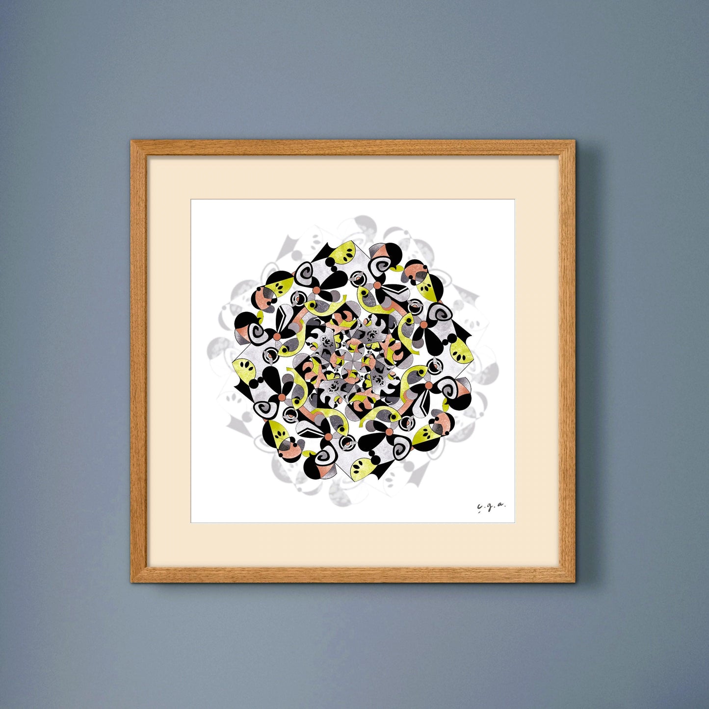 Cozy Autumn Mandala_Zen Wall Art_Mindfulness Wall Decor